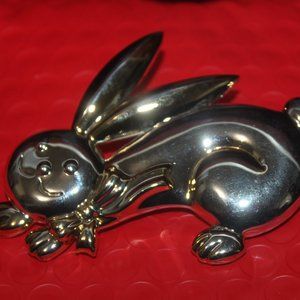 Nwt: Silver Polished Bunny 👯 Brooch